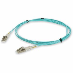 AddOn 8m LC (Male) to LC (Male) Aqua OM3 Duplex Fiber OFNR (Riser-Rated) Patch Cable