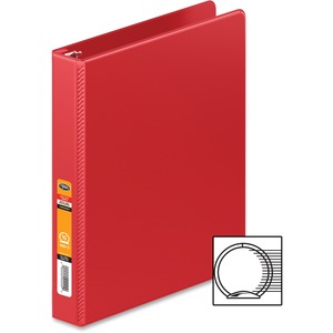 Standard Round Ring 1/2" Red Binder - Click Image to Close