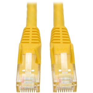 Tripp Lite by Eaton Cat6 Gigabit Snagless Molded (UTP) Ethernet Cable (RJ45 M/M) PoE Yellow 50 ft. (15.24 m)