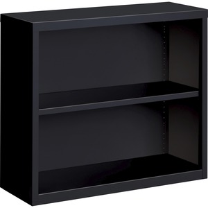 2 Shelf Black Fortress Series Bookcases - Click Image to Close