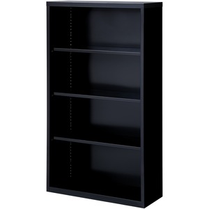 4 Shelf Black Fortress Series Bookcases - Click Image to Close