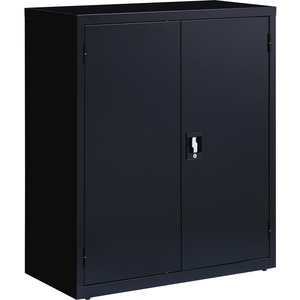 3 Shelf Black Storage Cabinets