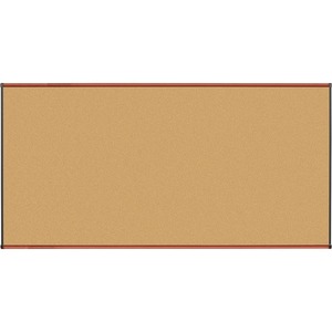 Cherry Finish Natural Cork Board - Click Image to Close