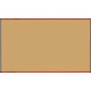 Cherry Finish Natural Cork Board - Click Image to Close