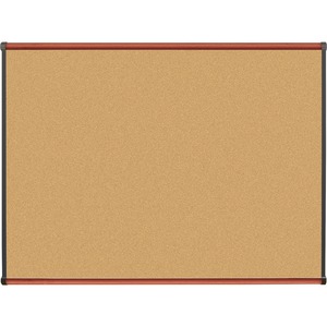 Cherry Finish Natural Cork Board