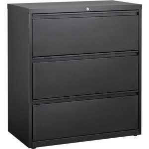 3 Drawer 36"x18"x40" Black Lateral Files