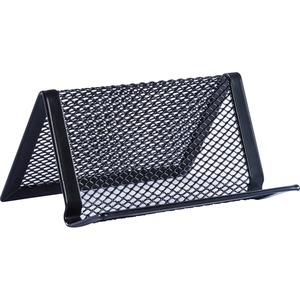 Black Mesh/Wire Business Card Holder - Click Image to Close