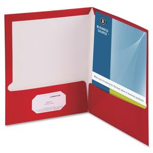 Two-Pocket Folders with Business Card Holder