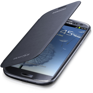 Samsung Carrying Case (Flip) for Smartphone - Pebble Blue - Bump Resistant, Scratch Resistant, Smudge Resistant, Dirt Resistant - Plastic