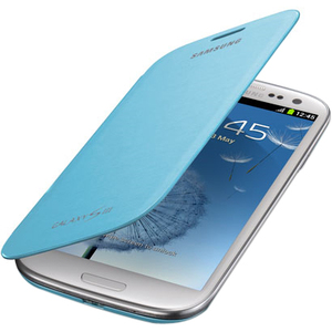 Samsung Carrying Case (Flip) for Smartphone - Light Blue - Bump Resistant, Scratch Resistant, Smudge Resistant, Dirt Resistant - Plastic