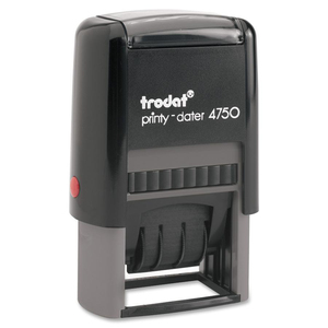 Printy 4750 Self-Inking Custom Text Dater - Click Image to Close