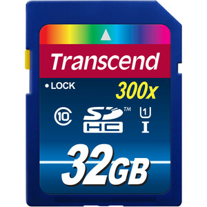 Transcend 32 GB Class 10/UHS-I SDHC - 1 Pack - Lifetime Warranty