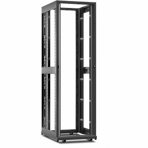 APC NetShelter AV, Server Rack Enclosure, 42U, 10-32 Threaded Rails, without Sides, Roofs, Doors, Black, 1991H x 600W x 806D mm