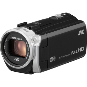 JVC Everio GZ-EX555BUS Digital Camcorder - 3" - Touchscreen LCD - CMOS - Full HD - Black - 16:9 - 2 Megapixel Image - 2 Megapixel Video - AVCHD, H.264/MPEG-4 AVC - 38x Optical Zoom - 200x Digital Zoom - Optical, Electronic (IS) - Full HD - 16 GB Flash Mem