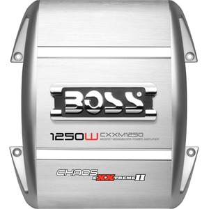 Boss Chaos Exxtreme II CXXM1250 Car Amplifier - 1250 W PMPO - 1 Channel - Class AB - 103 dB SNR - 0% THD - 9 Hz to 50 kHz - MOSFET Power Supply - 1 x 500 W @ 4 Ohm