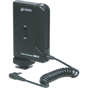 Azden SMX-5 Microphone - Stereo - 100 Hz to 20 kHz - Wired - Condenser - Detachable - Mini TRS