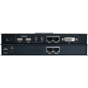 Iogear DVI USB Console Extender (TAA Compliance) - 1 Computer(s) - 1 Remote User(s) - 200 ft Range - 4 x Network (RJ-45) - 3 x USB - 2 x DVI - Rack-mountable