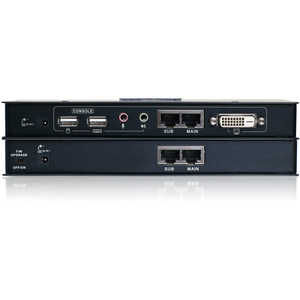 Iogear Dual Link DVI USB Console Extender (TAA Compliance) - 1 Computer(s) - 200 ft Range - 4 x Network (RJ-45) - 3 x USB - 2 x DVI - Rack-mountable