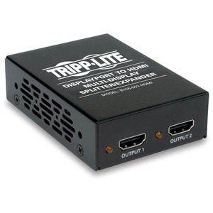 Tripp Lite by Eaton 2-Port Video Displayport to 2 X HDMI Monitor Video Splitter 4Kx2K @ 24/30Hz TAA GSA