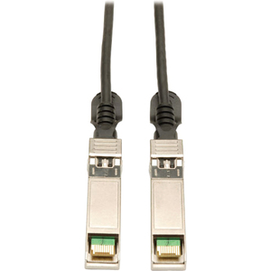 Tripp Lite by Eaton SFP+ 10GBase-CU Passive Twinax Copper Cable SFP-H10GB-CU2-5M Compatible Black 8 ft. (2.43 m)