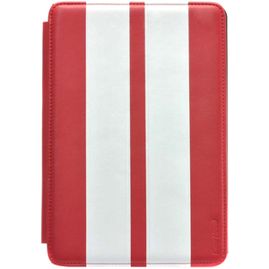 Gear Head Executive FS3300RED Carrying Case (Portfolio) for iPad mini - Red with White Strips - Leather