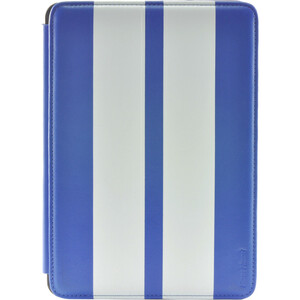Gear Head Executive FS3300BLU Carrying Case (Portfolio) for iPad mini - Blue with White Strips - Leather