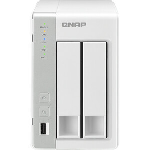 QNAP All-in-one 2-bay NAS for Home & SOHO - Marvell 1.60 GHz - 3 x USB Ports - Yes