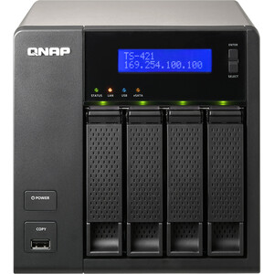 QNAP All-in-one 4-bay NAS for Home & SOHO - Marvell 1.60 GHz - 4 x USB Ports - Yes