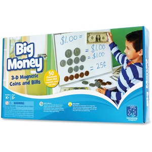 Educational Insights Big Money Magnetic Coins/Bill