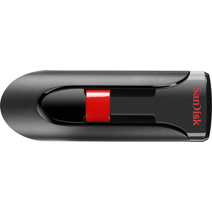 SanDisk Cruzer Glide 8 GB USB 2.0 Flash Drive - Black, Red
