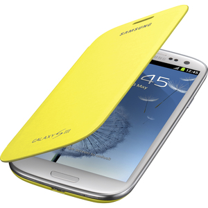 Samsung EFC-1G6FYEGSTA Carrying Case (Flip) for Smartphone - Yellow - Bump Resistant, Scratch Resistant, Smudge Resistant, Dirt Resistant - Plastic