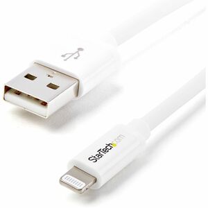 StarTech 2m (6ft) Long White Apple&reg; 8-pin Lightning Connector to USB Cable for iPhone / iPod / iPad