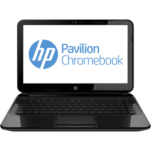 HP Pavilion Chromebook 14-c035us D1A53UT 14" LED Notebook - Intel Celeron 1.10 GHz - 4 GB RAM - 320 GB HDD - Intel Graphics Media Accelerator HD Graphics - Chrome OS - 1366 x 768 Display - Bluetooth