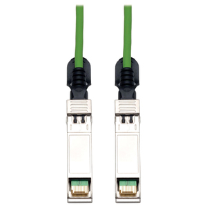 Tripp Lite by Eaton SFP+ 10Gbase-CU Passive Twinax Copper Cable SFP-H10GB-CU1M Compatible Green 1M (3.28 ft.)