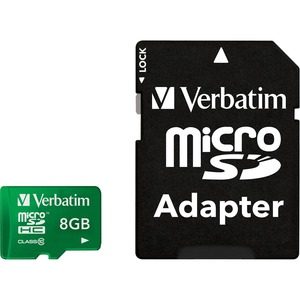 8GB Tablet microSDHC Memory Card, UHS-1 Class 10 - Green