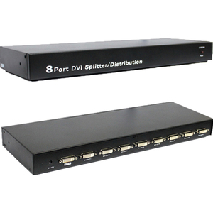 4XEM 8-Port DVI Video Splitter 1900X1200 - 350 MHz
