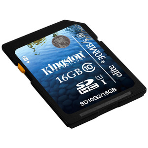 Kingston Elite 16 GB Secure Digital High Capacity (SDHC) - 1 Card - Class 10/UHS-I - 30 MBps Read