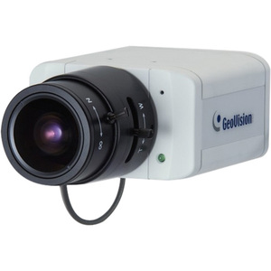 GeoVision GV-BX140DW Surveillance/Network Camera - Color, Monochrome - CS Mount - 4.3x Optical - CMOS - Cable - Fast Ethernet