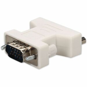 VGA Male to DVI-I (29 pin) Female White Adapter For Resolution Up to 1920x1200 (WUXGA)