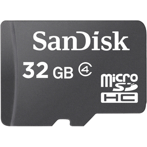 SanDisk 32 GB Class 4 microSDHC - 5 Year Warranty