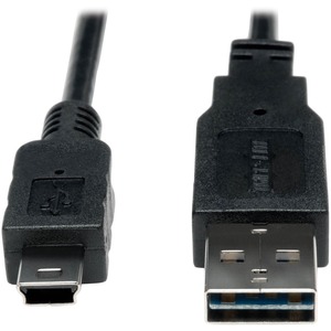Tripp Lite by Eaton Universal Reversible USB 2.0 Converter Adapter Cable (Reversible A to 5Pin Mini B M/M) 3 ft. (0.91 m)