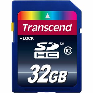 Transcend 32 GB Class 10 SDHC - Class 10 - 1 Card