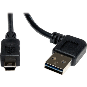 Tripp Lite by Eaton Universal Reversible USB 2.0 Cable (Reversible Right/Left-Angle A to 5Pin Mini-B M/M) 6 ft. (1.83 m)