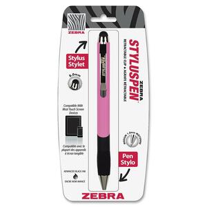 Touchscreen Retract Stylus Pen, 8.0mm, Pink