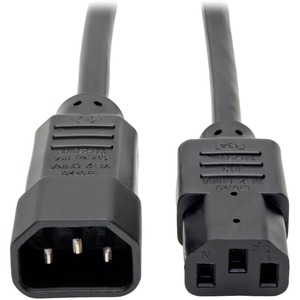 Tripp Lite by Eaton PDU Power Cord C13 to C14 - 13A 250V 16 AWG 2 ft. (0.61 m) Black