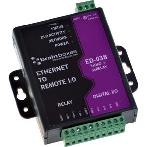 Brainboxes ED_038 Ethernet to Digital IO Relay