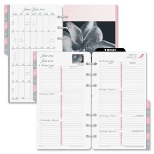 2PPW Pink Ribbon Bilingual Calendar Pages