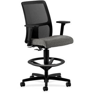 Ignition Sr. Mesh Back Task Stools with Adjustable Arms