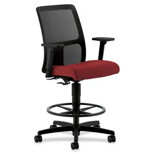 Ignition Sr. Mesh Back Task Stools with Adjustable Arms - Click Image to Close