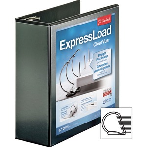 ExpressLoad ClearVue Locking D-Ring Binder